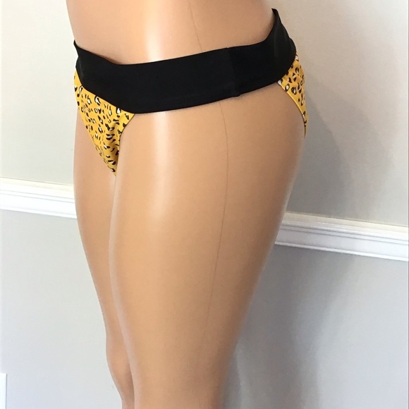 Sugar Coast Womens Wild Cat Leopard Print Cheeky Bikini Bottoms Size XL - Picture 5 of 10